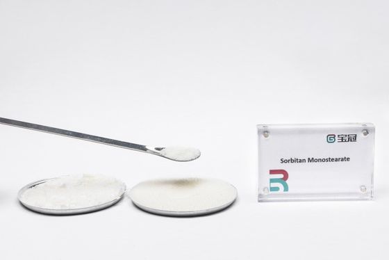 Ein guter Preis. Sorbitan Monostearat oder Sorbidstearat C24H46O6 HLB-Wert 4,7 hellgelb, granularer Feststoffstabilisator Schmierstoffweichmacher Online