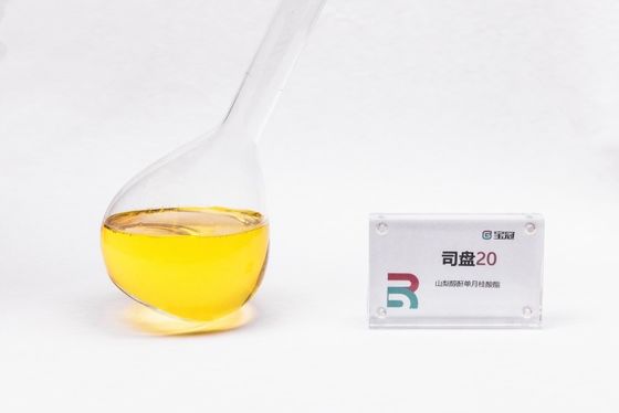 Ein guter Preis. Sorbitanmonolaurat oder Sorbitanlaurat C18H34O6 HLB-Wert 8,6 Bernsteinfarben Viskose Flüssigkeitsbefeuchter Emulgationsmittel Stabilisator Online